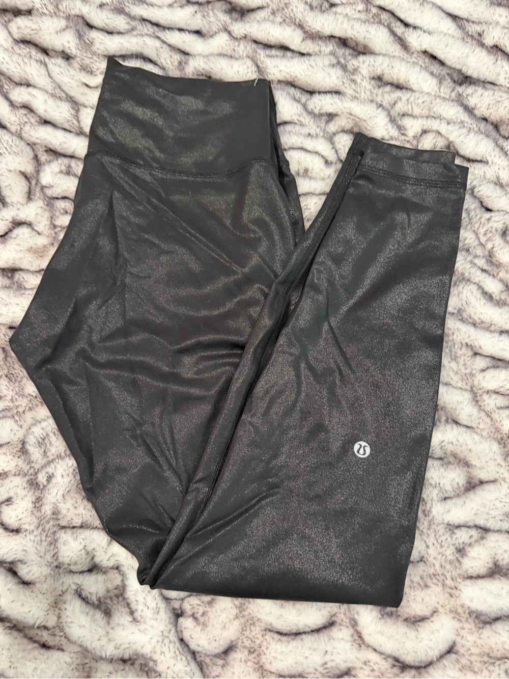 Lululemon Wunder Tight Shimmery Black Leggings